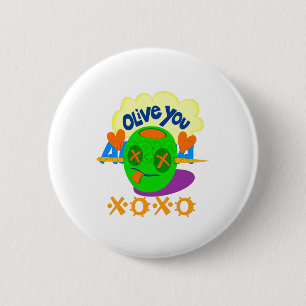 Badge Rond 5 Cm I Love XOXO Africa belle citation de texte extraor