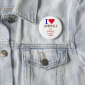 BADGE ROND 5 CM I LUV ANIMAUX (En situation)