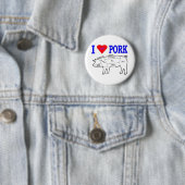 BADGE ROND 5 CM I LUV PORK (En situation)