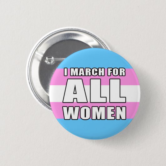Badge Rond 5 Cm I mars pour toutes les femmes - inclusion (Devant & derrière)