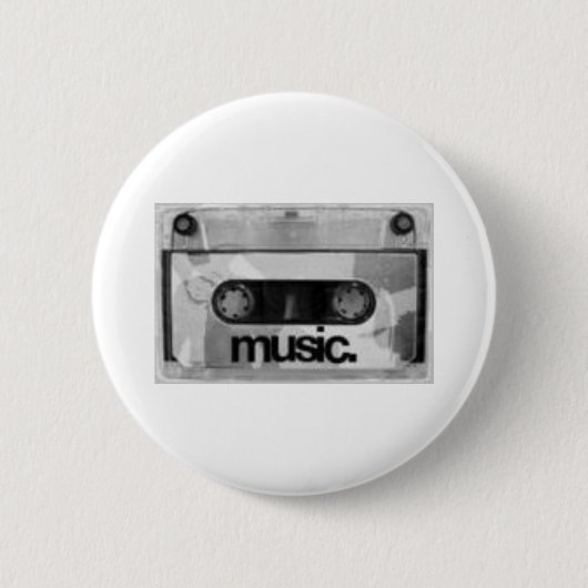 Badge Rond 5 Cm i♥music (Devant)