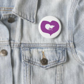 Badge Rond 5 Cm I Pin de rats de coeur (En situation)
