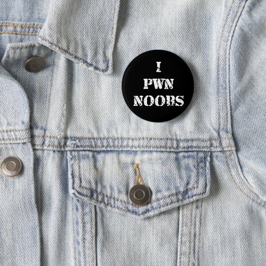 Badge Rond 5 Cm I Pwn Noobs (En situation)