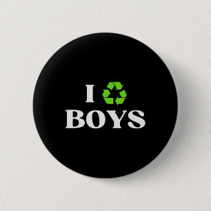 Badge Rond 5 Cm I Recycle Boys Jour des terres Sarcastique Y De l'
