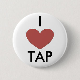 Badge Rond 5 Cm I robinet de coeur
