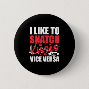 Badge Rond 5 Cm I Snatation Kisses &amp; Vice Versa Funny Adulte S