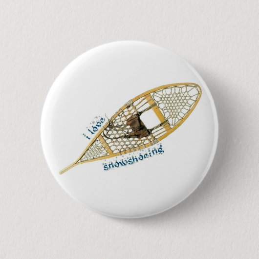 Badge Rond 5 Cm i. Snowshoeing (Devant)