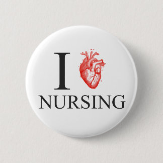 Badge Rond 5 Cm I soins de coeur