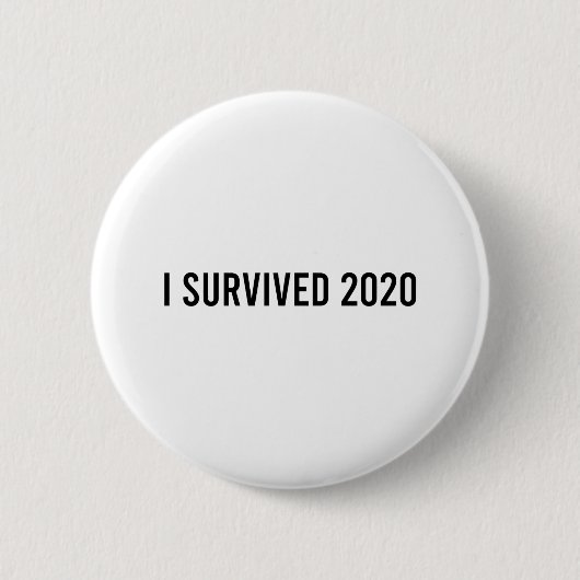 Badge Rond 5 Cm I Survived 2020 (Devant)