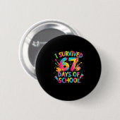 Badge Rond 5 Cm I Survived 67 Days Of School Art School Teachers G (Devant & derrière)