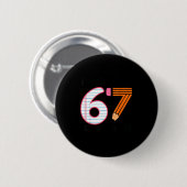 Badge Rond 5 Cm I Survived 67 Days Of School Student Humor Design (Devant & derrière)