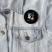Badge Rond 5 Cm I Survived 67 Six Seven Days Of School Teacher Han (En situation)