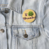 Badge Rond 5 Cm I sushi de wasabi (En situation)