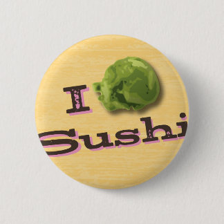 Badge Rond 5 Cm I sushi de wasabi