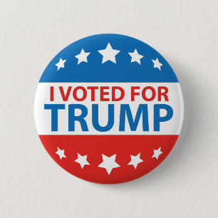 Badge Rond 5 Cm I Voted For Trump