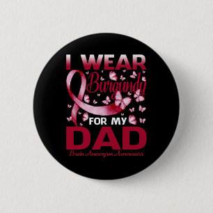 Badge Rond 5 Cm I Wear Burgundy