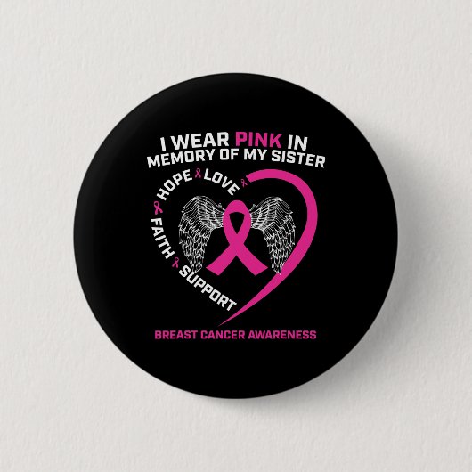Badge Rond 5 Cm I Wear Pink (Devant)