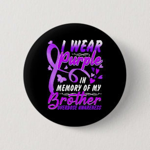 Badge Rond 5 Cm I Wear Purple