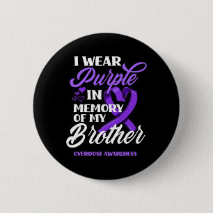 Badge Rond 5 Cm I Wear Purple