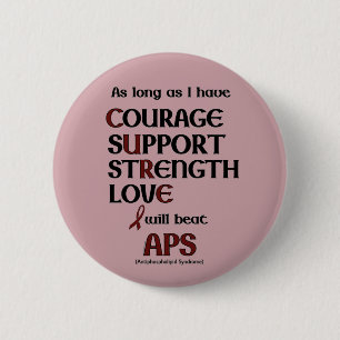 Badge Rond 5 Cm I will beat APS