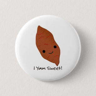 Badge Rond 5 Cm I Yam Sweet Cute kawaii Sweet Potato