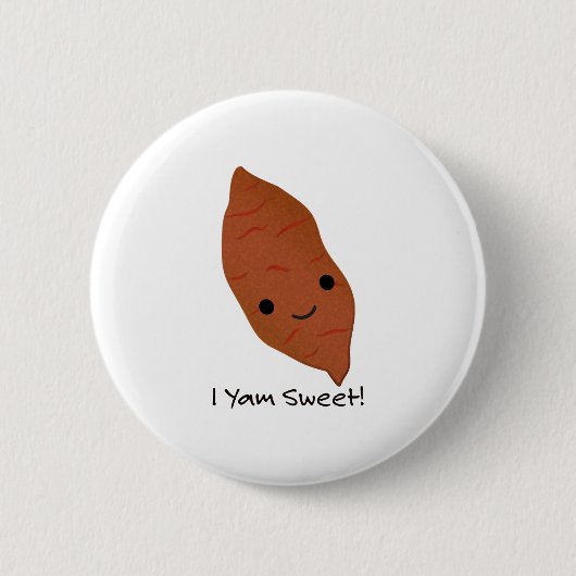 Badge Rond 5 Cm I Yam Sweet Potato (Devant)