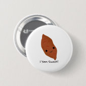 Badge Rond 5 Cm I Yam Sweet Potato (Devant & derrière)