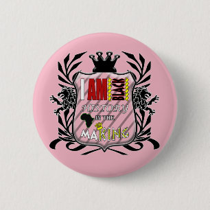 BADGE ROND 5 CM IAHH - JE SUIS HISTOIRE NOIRE DANS LA FABRICATION