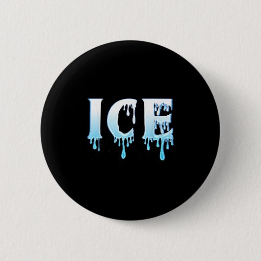 Badge Rond 5 Cm Ice And Fire Halloween Couples Matching Party Cost (Devant)
