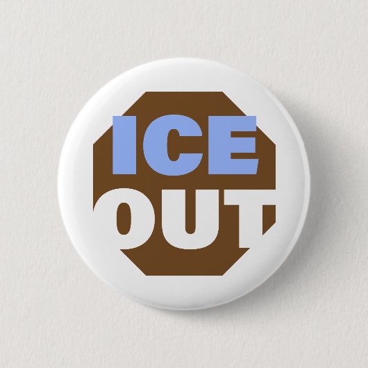 BADGE ROND 5 CM ICE OUT (Devant)