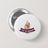 Badge Rond 5 Cm Ice Scream (Devant & derrière)