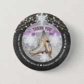 Badge Rond 5 Cm Ice Skating Birthday Personalized (Devant)