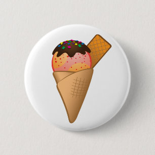 Badge Rond 5 Cm Icecream