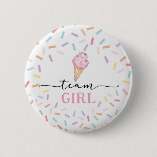 Badge Rond 5 Cm Icecream Genre Revela Team Girl