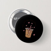 Badge Rond 5 Cm Iced Coffee Quote Saying Sarcastic Nk Girly Bow He (Devant & derrière)