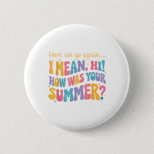 Badge Rond 5 Cm Ici On Va Encore Je Veux Dire Bonjour Comment Étai
