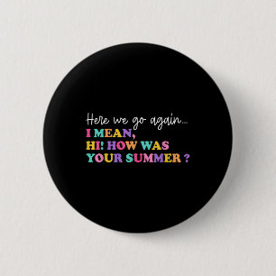 Badge Rond 5 Cm Ici On Va Encore Je Veux Dire Bonjour Comment Étai