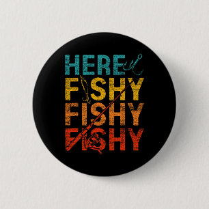 Badge Rond 5 Cm Ici Poisson Poisson Poisson