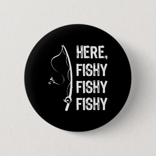 Badge Rond 5 Cm Ici Poisson Poisson T Shirt Drôles Chemises De Pêc