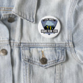 Badge Rond 5 Cm Ici pour la tempête (En situation)