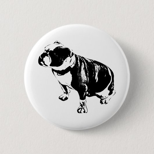 Badge Rond 5 Cm Ici, stable (Devant)
