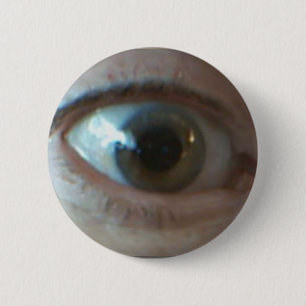 Badge Rond 5 Cm Ici vous regarde enfant, boutons arrières de Pin