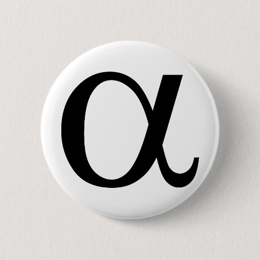 Badge Rond 5 Cm icône alpha a (Devant)