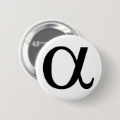 Badge Rond 5 Cm icône alpha a (Devant & derrière)