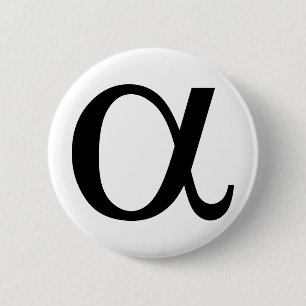 Badge Rond 5 Cm icône alpha a