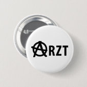 Badge Rond 5 Cm Icône Arzt (Devant & derrière)