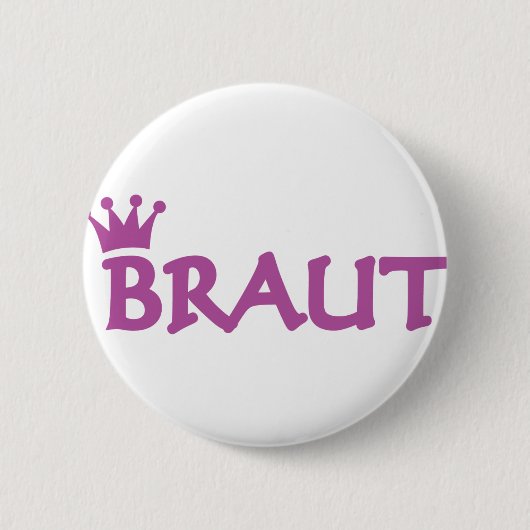 Badge Rond 5 Cm Icône Braut (Devant)