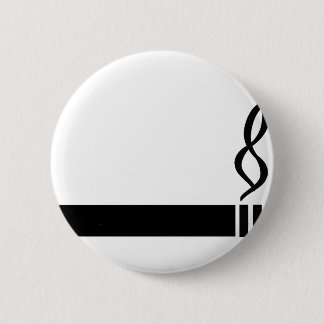Badge Rond 5 Cm icône cigare cigarette noir