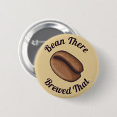 Badge Rond 5 Cm Icône de café (Devant & derrière)