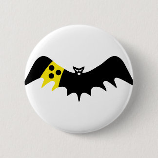 Badge Rond 5 Cm icône de chauve-souris aveugle